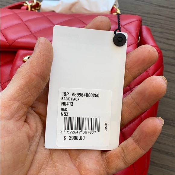 Brand New Red Chanel Backpack - Picture 4 of 8